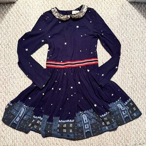 Mini Boden 9-10y London Skyline Sequined Dress